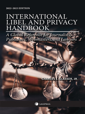 cover image of International Libel and Privacy Handbook